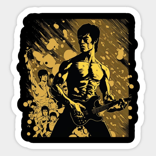 Bruce rock Sticker by Trontee